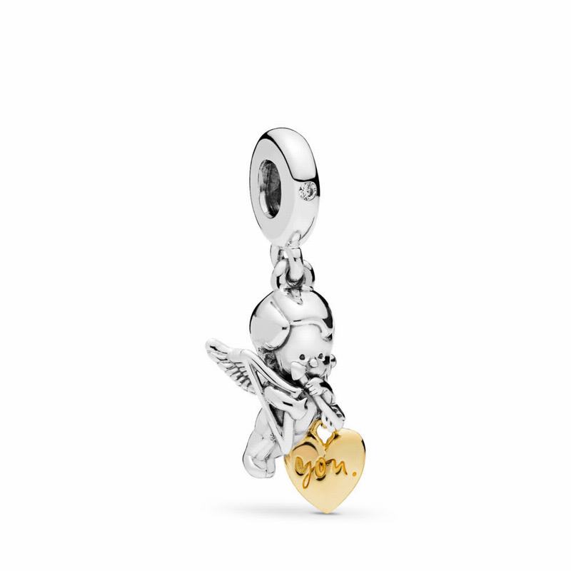 Pandora Australia Shine™ Cupid & You Charm - Sterling Silver | MSATUC281